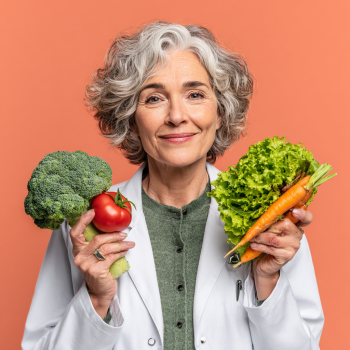 Adultos mayores ejercitándose y alimentándose saludable